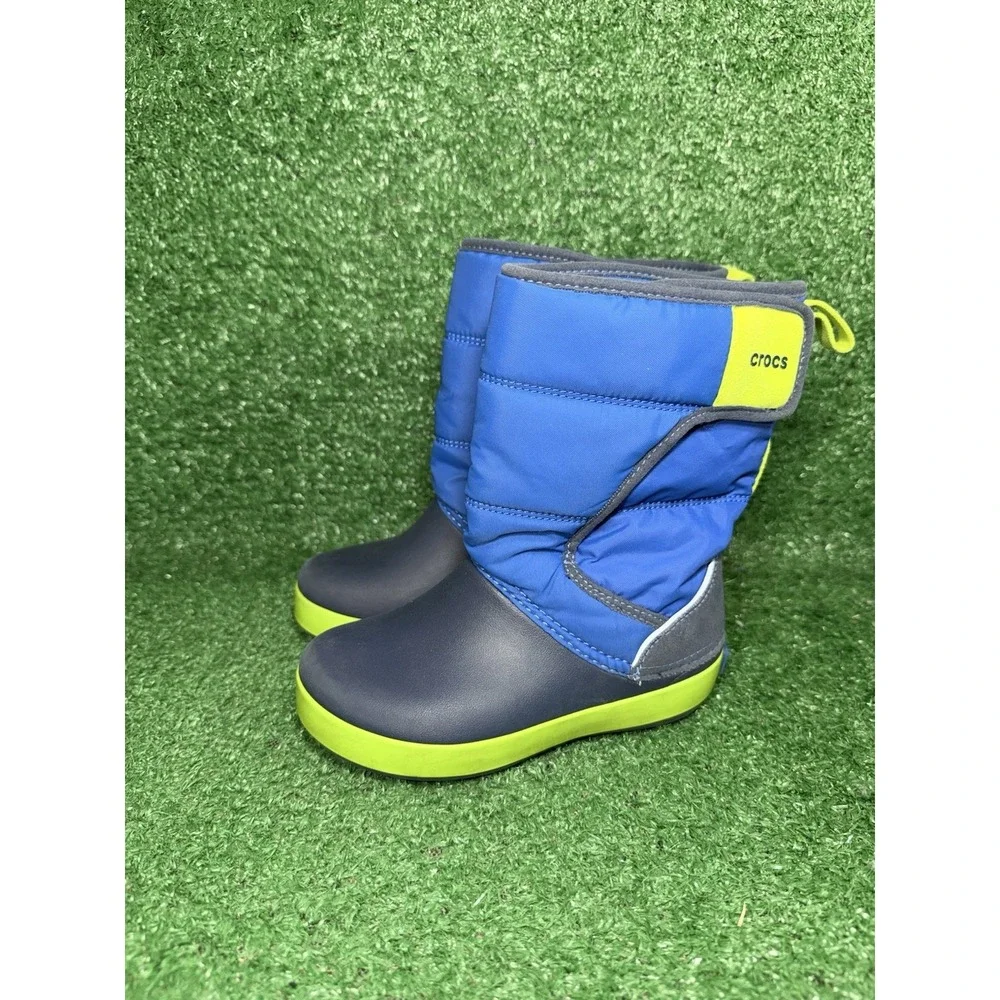 Crocs Toddler Size 11C Lodge Point Rain Boots Waterproof Walking Comfort Slip On